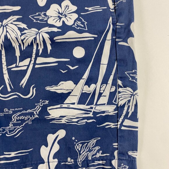 Vineyard Vines All Over Print Breaker Shorts Mens 35 Anguilla Sailing Tropical - Picture 4 of 14